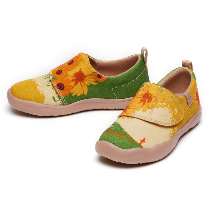 UIN Kid Van Gogh Sunflowers V5 Kid Canvas loafers