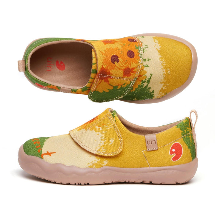UIN Kid Van Gogh Sunflowers V5 Kid Canvas loafers