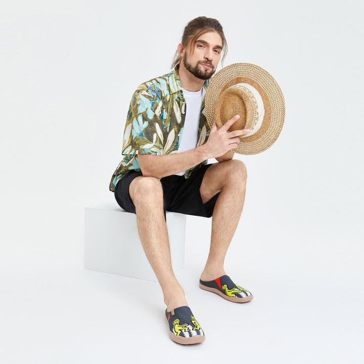 UIN Men Abbey Road 2 Malaga Slipper Men Canvas loafers