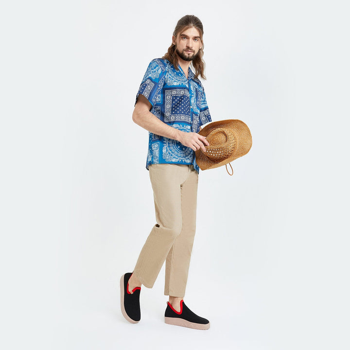 UIN Men Charcoal Black Fuerteventura I Men Canvas loafers