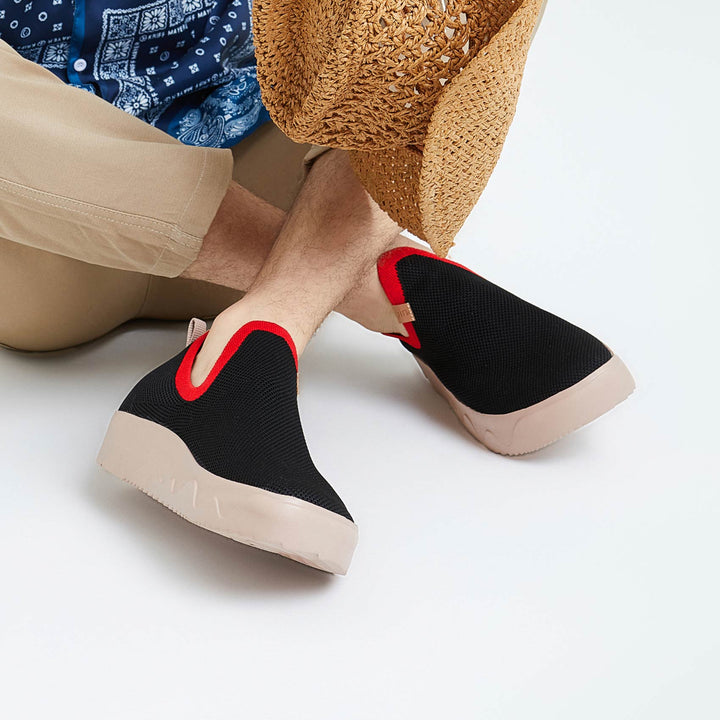 UIN Men Charcoal Black Fuerteventura I Men Canvas loafers