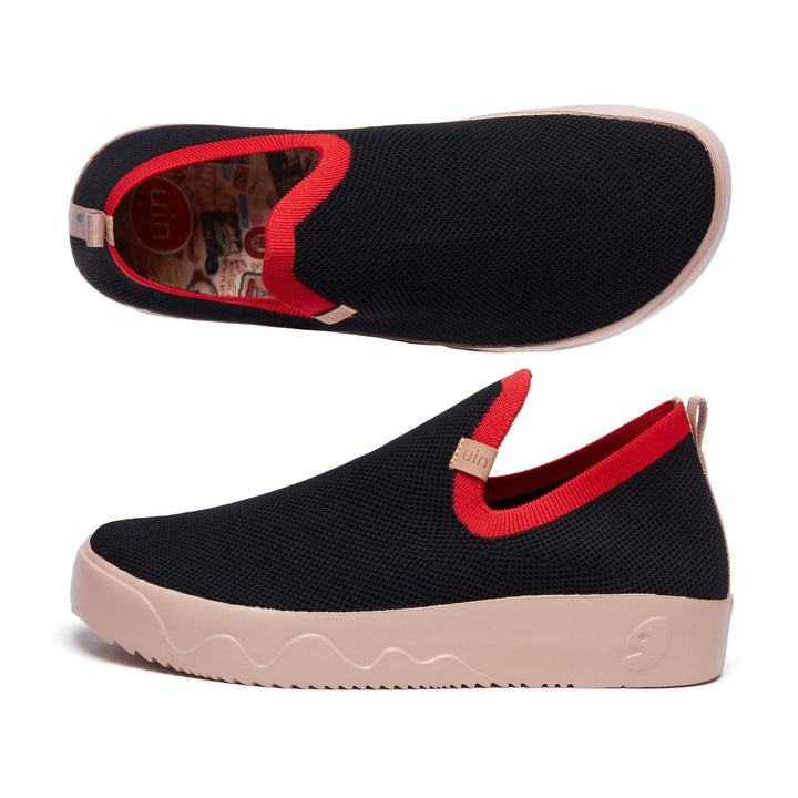 UIN Men Charcoal Black Fuerteventura I Men Canvas loafers