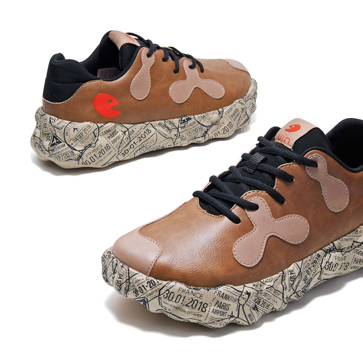 UIN Men Cherry Wood Figueras I Men Canvas loafers