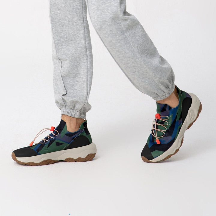 UIN Men Crack-Viridian Green Cazorla I Men Canvas loafers