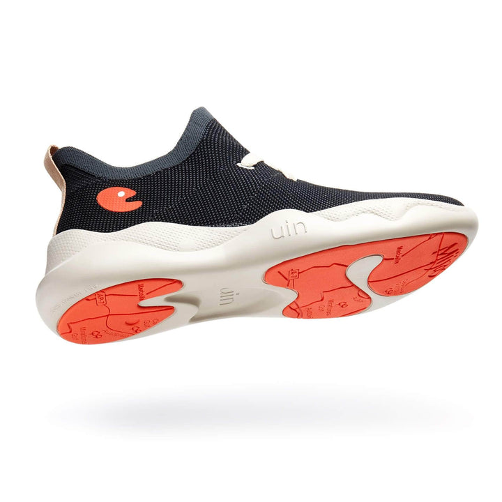 UIN Men Double Black Mijas Men Canvas loafers