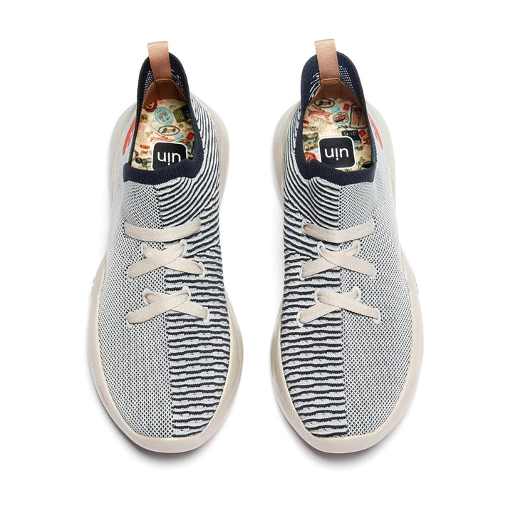 UIN Men Feather Grey Mijas Men Canvas loafers