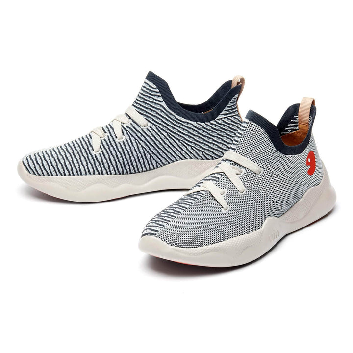 UIN Men Feather Grey Mijas Men Canvas loafers