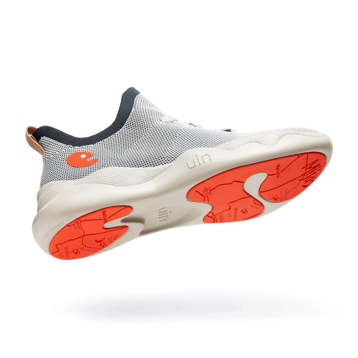 UIN Men Feather Grey Mijas Men Canvas loafers