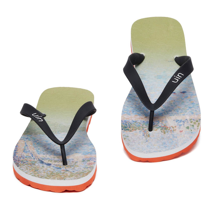 UIN Men Georges Seurat The Seine seen from La Grande Jatte Blanes Men Canvas loafers