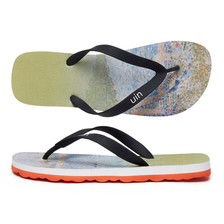 UIN Men Georges Seurat The Seine seen from La Grande Jatte Blanes Men Canvas loafers