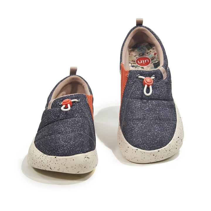 UIN Men Granite Black Toledo XV Men Canvas loafers