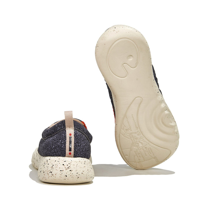 UIN Men Granite Black Toledo XV Men Canvas loafers