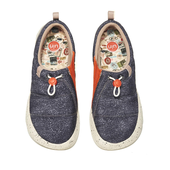 UIN Men Granite Black Toledo XV Men Canvas loafers