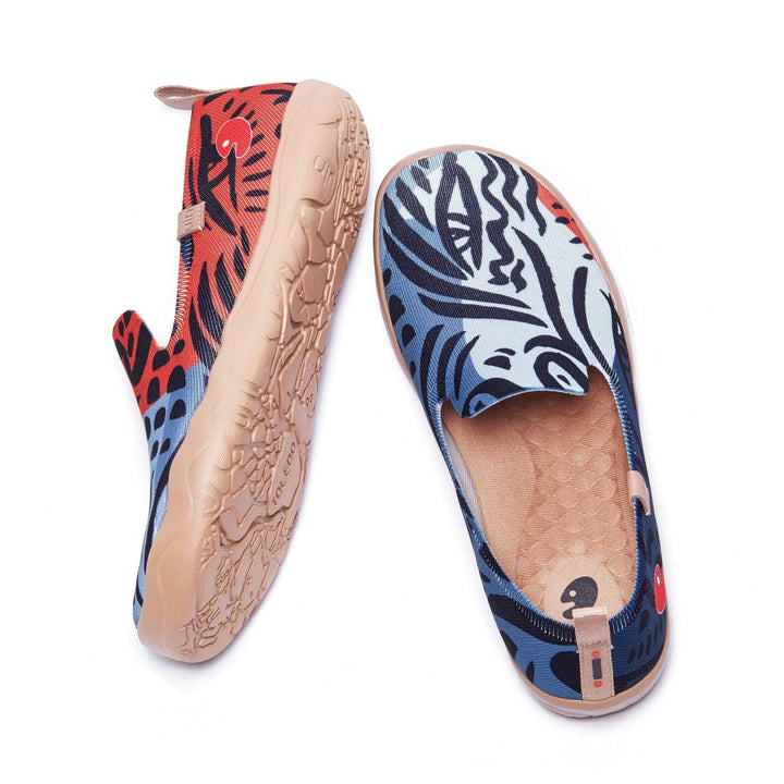 UIN Men Leopard's Eyes Barcelona Men Canvas loafers