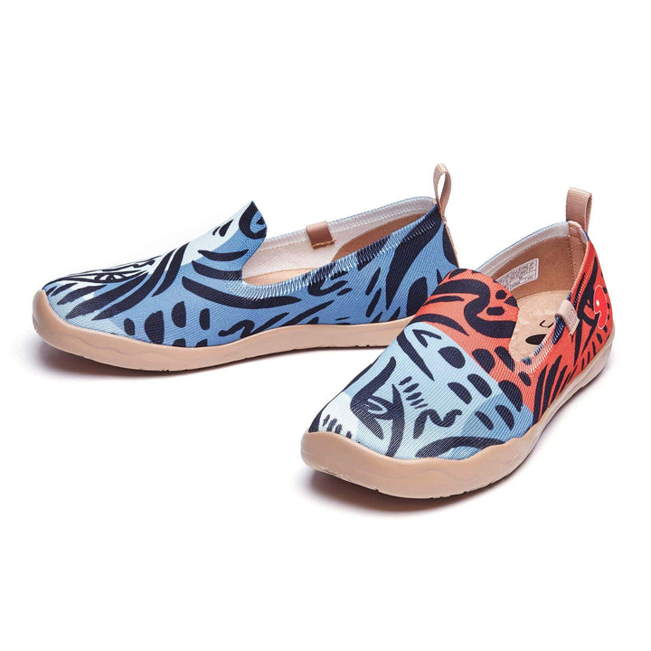 UIN Men Leopard's Eyes Barcelona Men Canvas loafers