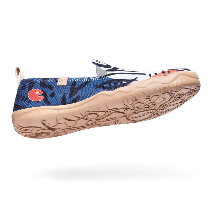 UIN Men Leopard's Eyes Barcelona Men Canvas loafers