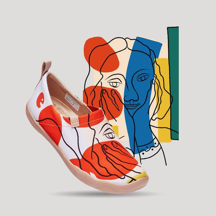 UIN Men Musing Girl Canvas loafers