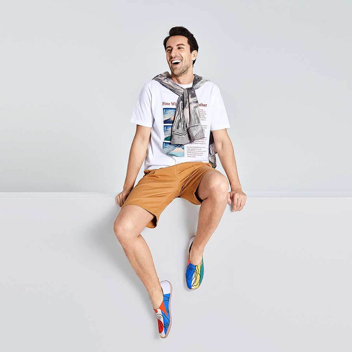 UIN Men Musing Girl Canvas loafers