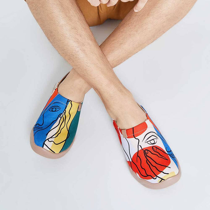 UIN Men Musing Girl Canvas loafers
