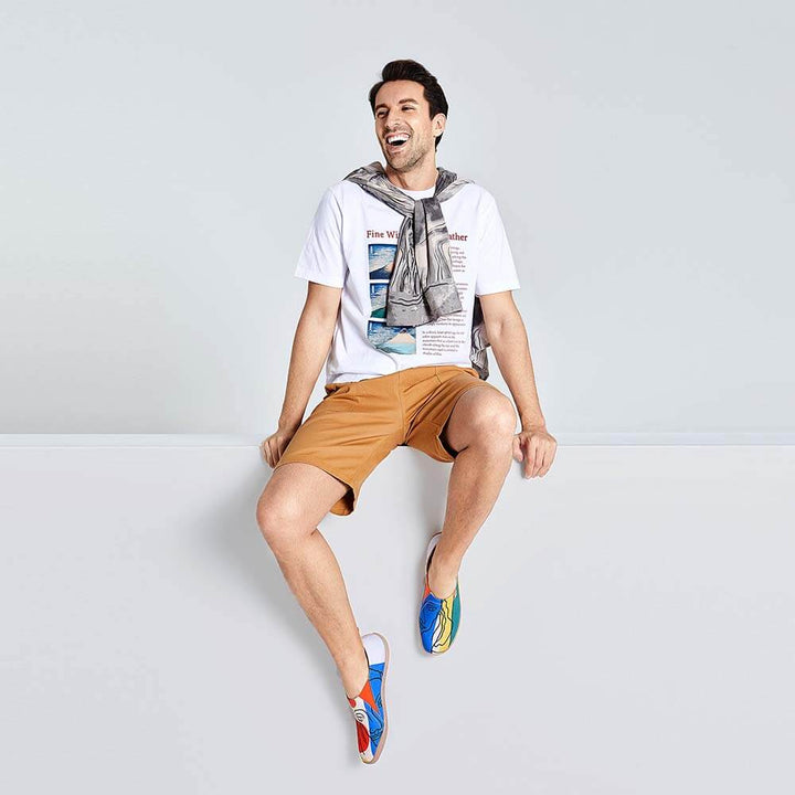 UIN Men Musing Girl Canvas loafers