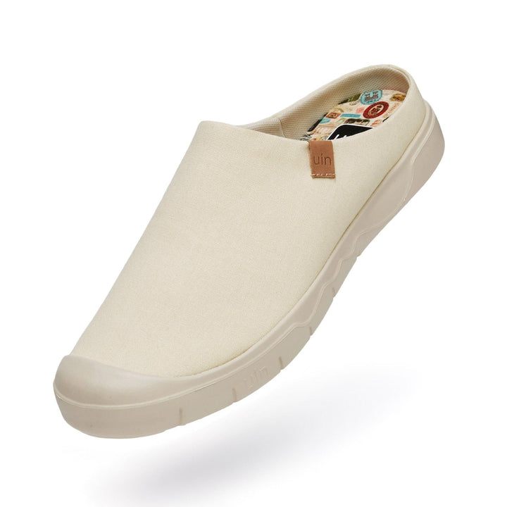 UIN Men Oat Milk Cadiz III Men Canvas loafers