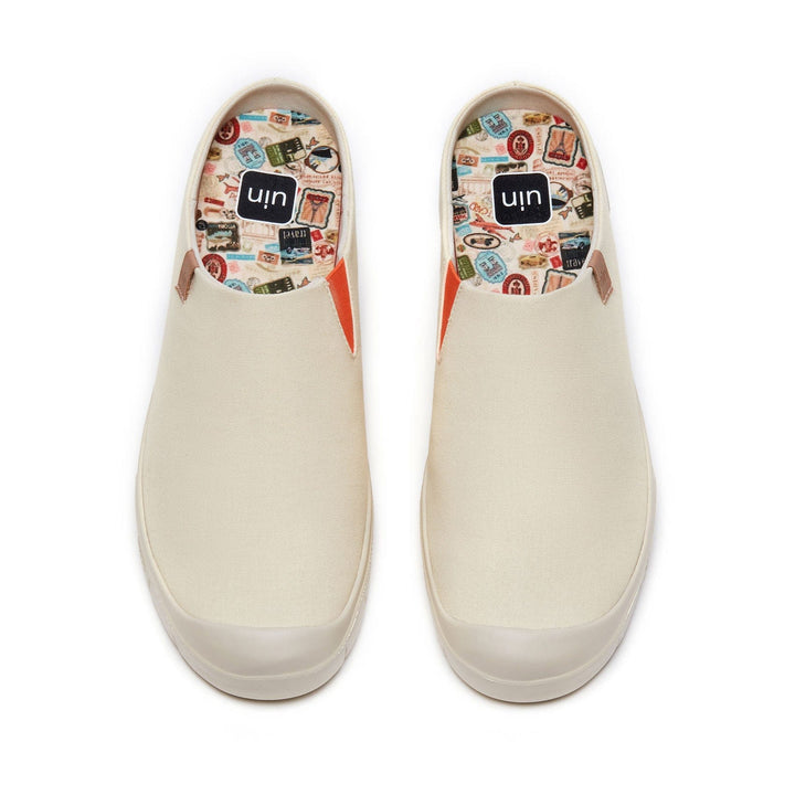 UIN Men Oat Milk Cadiz III Men Canvas loafers