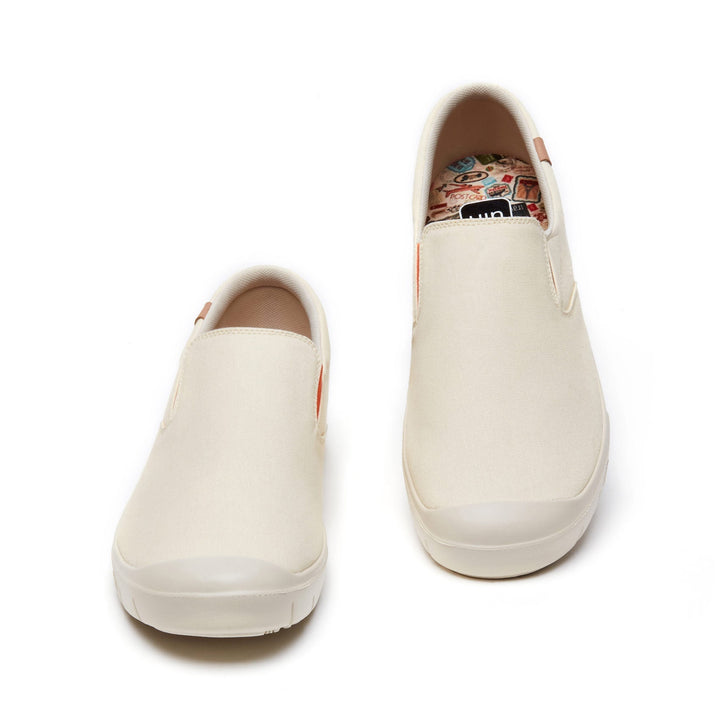 UIN Men Oat Milk Canvas Cadiz I Men Canvas loafers