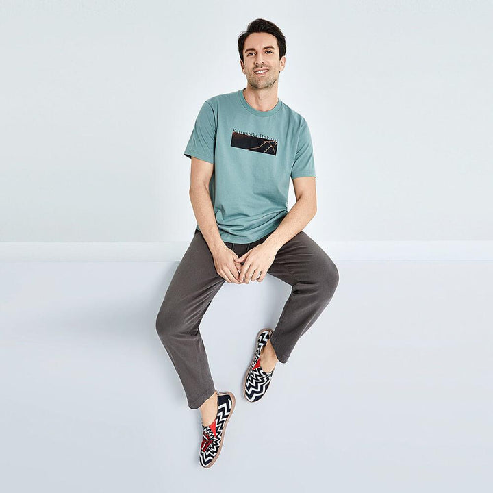 UIN Men Passionate Kiss Canvas loafers