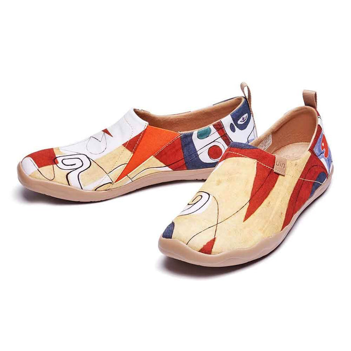 UIN Men Puzzle Canvas loafers