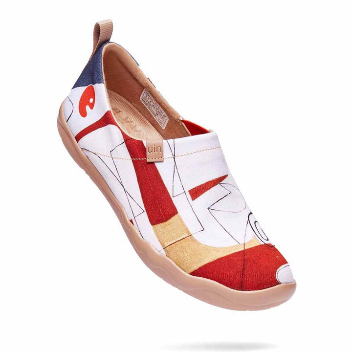 UIN Men Puzzle Canvas loafers