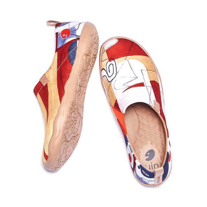 UIN Men Puzzle Canvas loafers