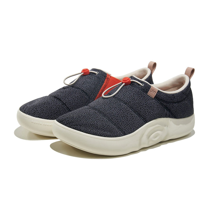 UIN Men Raspberry Black Toledo X Men Canvas loafers