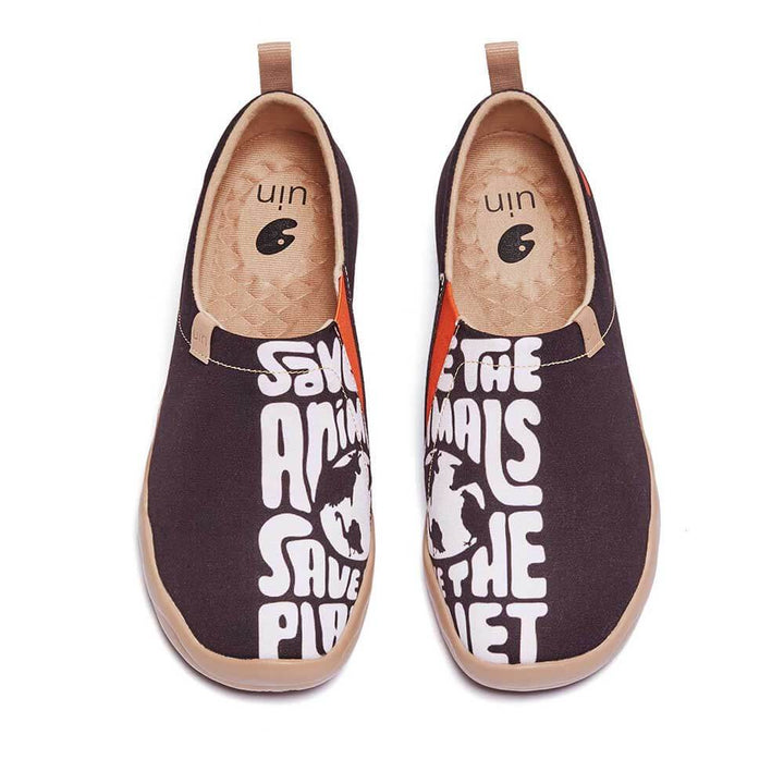 UIN Men Save the Planet Canvas loafers