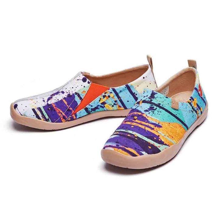UIN Men Splatter Canvas loafers