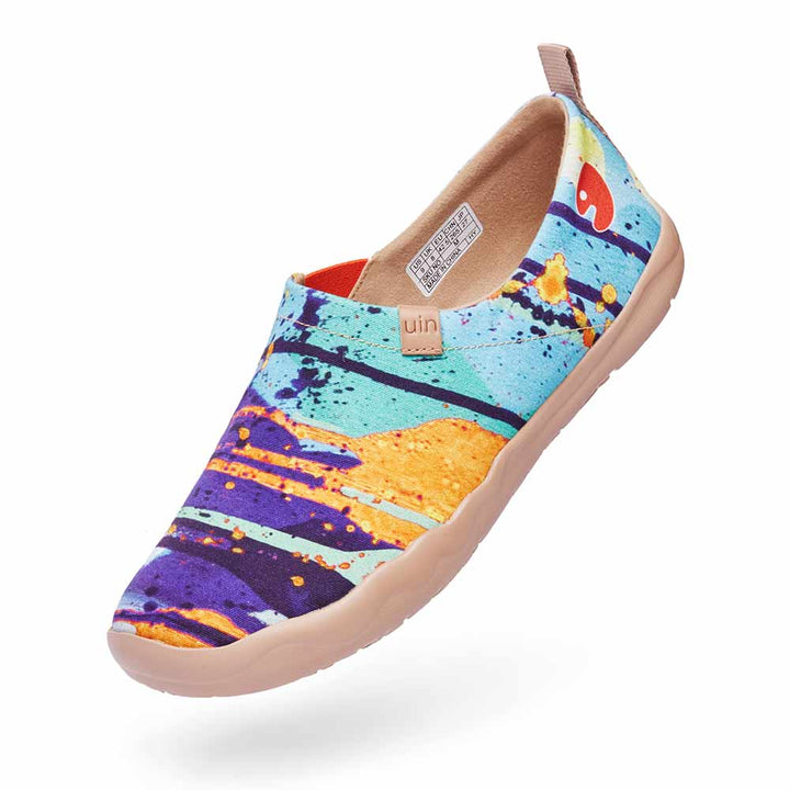 UIN Men Splatter Canvas loafers