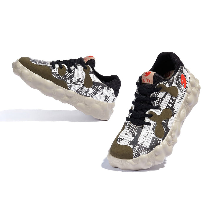 UIN Men Splicing Art Figueras I Men Canvas loafers