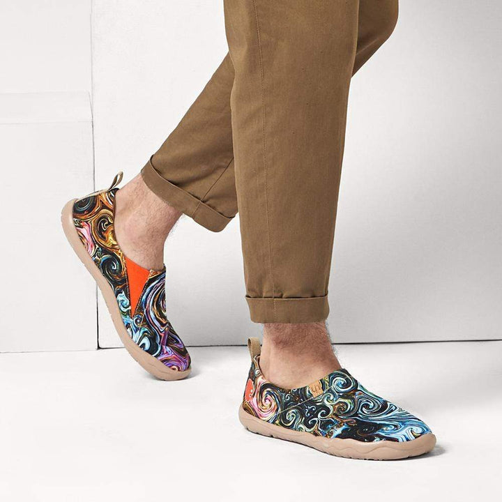 UIN Men Starry Night II Canvas loafers