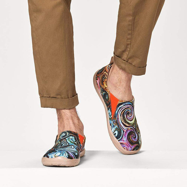 UIN Men Starry Night II Canvas loafers