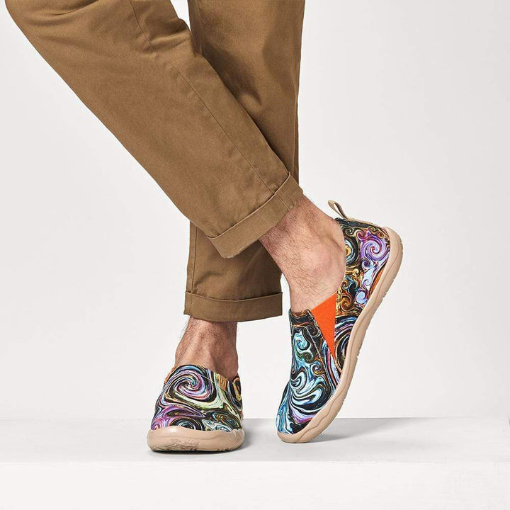 UIN Men Starry Night II Canvas loafers