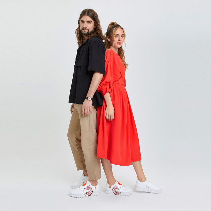 UIN Men Tiger Roar Las Ramblas Men Canvas loafers