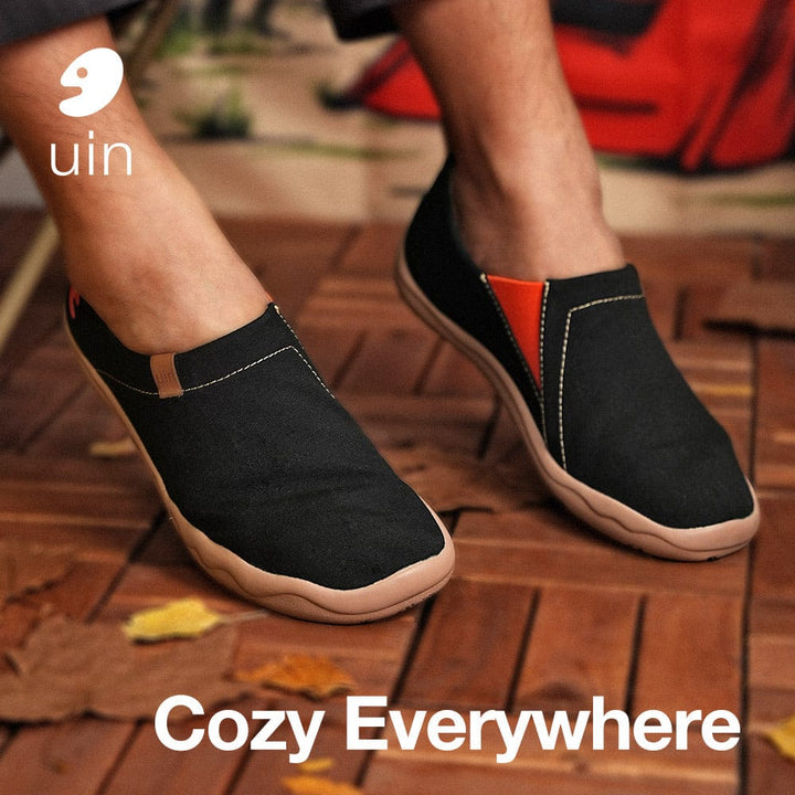 UIN Men Toledo Black Men Canvas loafers