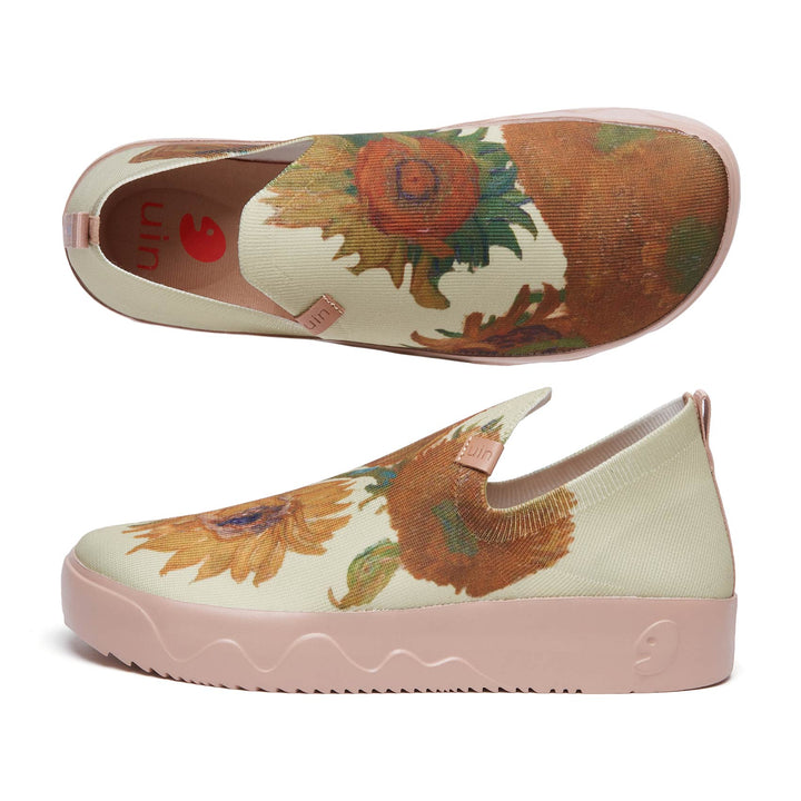 UIN Men Van Gogh Sunflowers Fuerteventura Men Canvas loafers