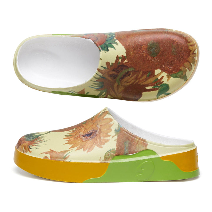 UIN Men Van Gogh Sunflowers Tenerife Men Canvas loafers