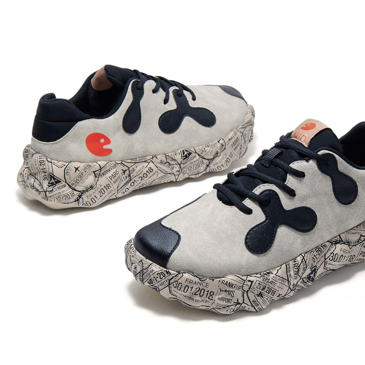 UIN Men Very Dark Gray Figueras I Men Canvas loafers