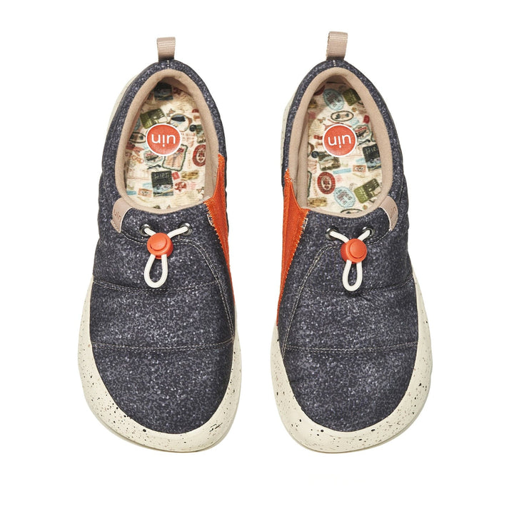 UIN Women Granite Black Toledo XV Women Canvas loafers