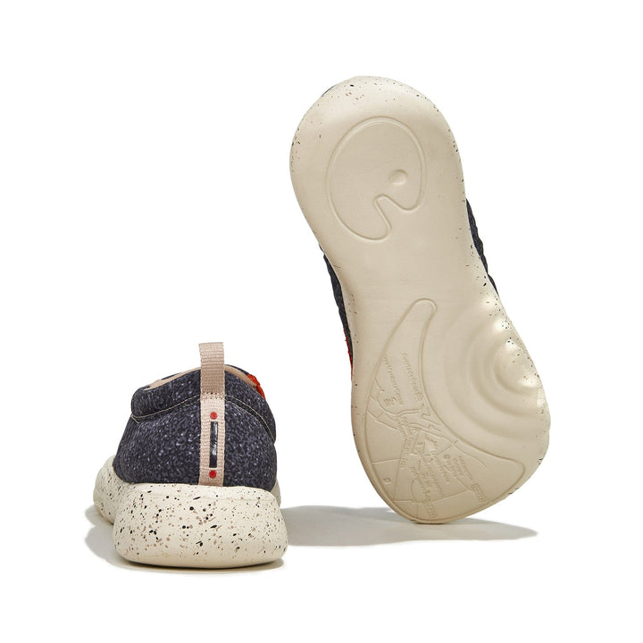 UIN Women Granite Black Toledo XV Women Canvas loafers