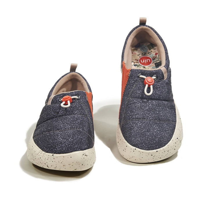 UIN Women Granite Black Toledo XV Women Canvas loafers