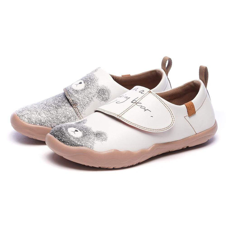 UIN Kid -Be with You- Cute Little Bear Kids Casual Shoes Canvas loafers