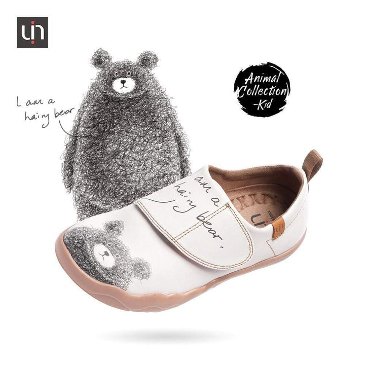 UIN Kid -Be with You- Cute Little Bear Kids Casual Shoes Canvas loafers