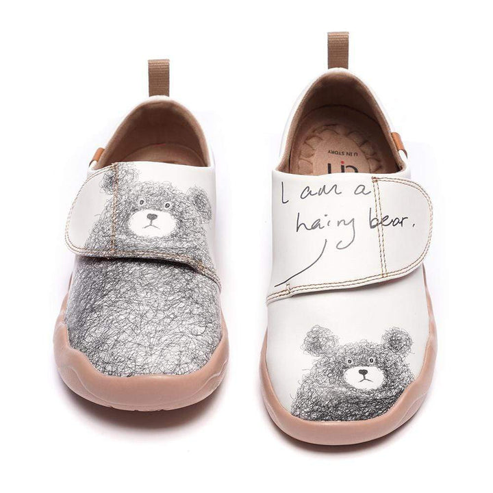 UIN Kid -Be with You- Cute Little Bear Kids Casual Shoes Canvas loafers